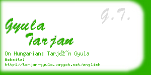 gyula tarjan business card